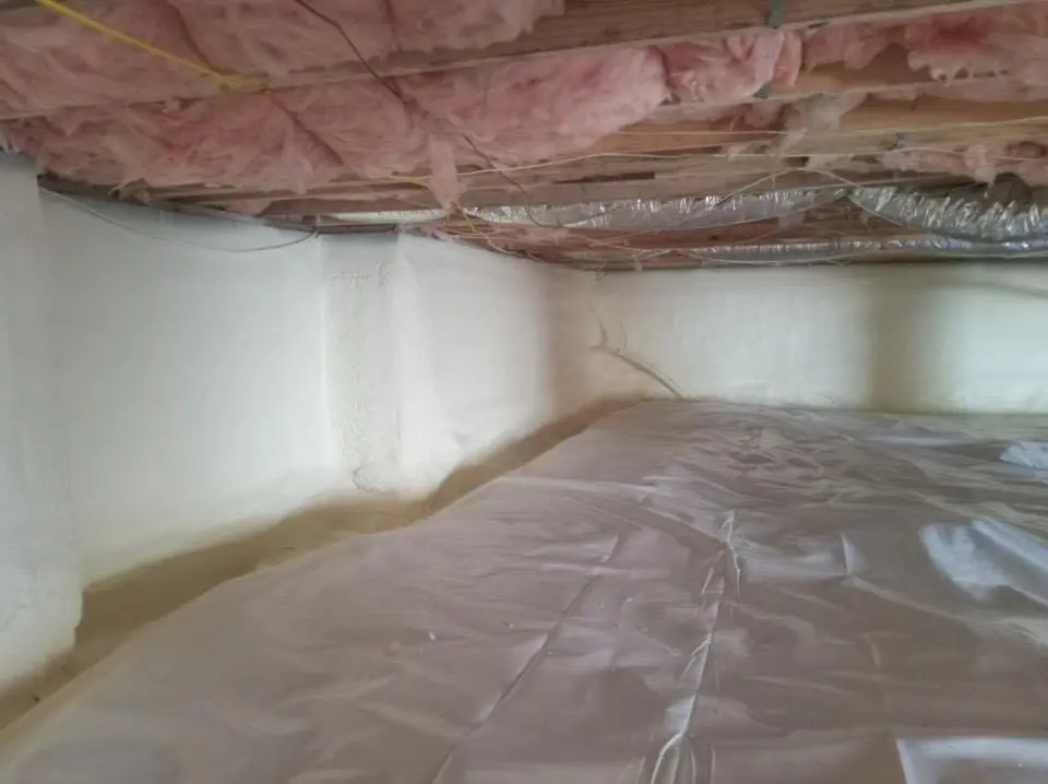 Crawl space encapsulation with closed-cell spray foam for Roof Maintenance in Burnsville